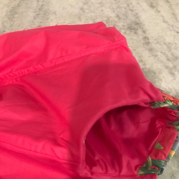 Vintage Tea Garden Dress Womens Small Pink Floral Cottagecore Midi - Picture 6 of 10